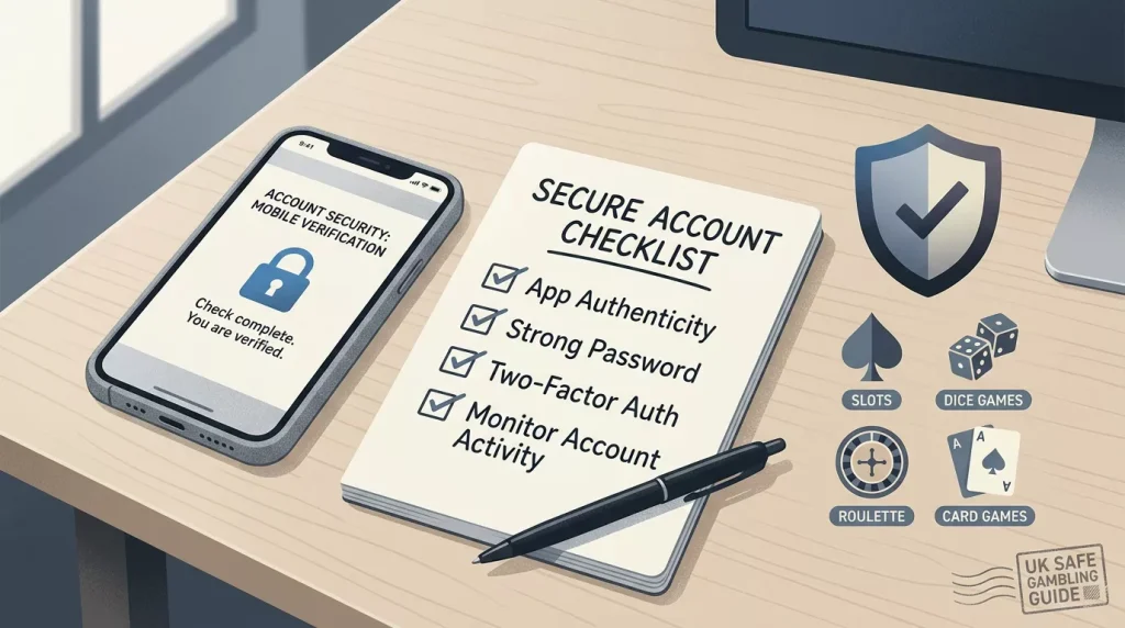 Candyland Casino UK mobile experience safety checklist on a smartphone